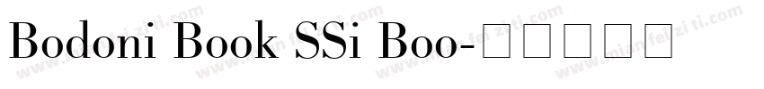 Bodoni Book SSi Boo字体转换